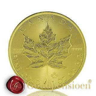 Canada Maple Leaf gouden munt v.a. 1/10 Troy Ounce goud 9999, Ophalen of Verzenden, Goud