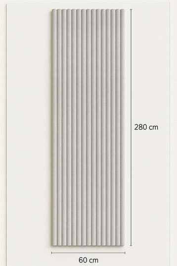 Suede en akoestische akupanelen wandpanelen latten 280x60 cm, Ophalen, Nieuw, Geluiddempend, Hout