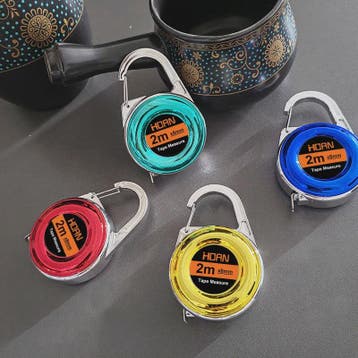 Mini Rolbandmaat met Sleutelhanger - 2 Meter Staal - Compact, Verzenden, Nieuw