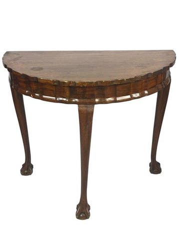 Tafel - Hout - Demi-Lune consoletafel