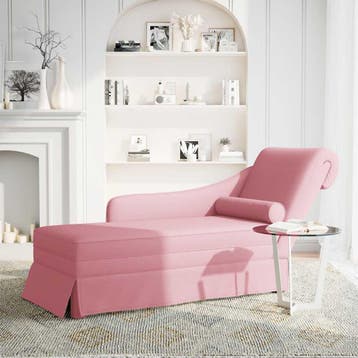 vidaXL Chaise longue met bolster en rechterarmleuning, Verzenden, Nieuw