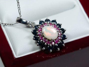 Zonder minimumprijs - Ketting met hanger - 925 zilver -