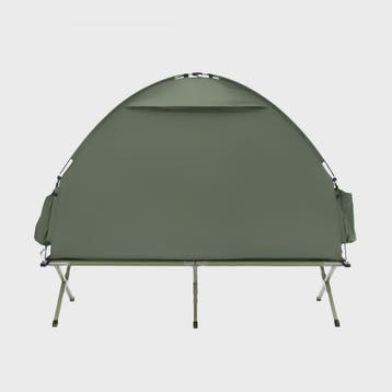 SoBuy 3-in-1 Camping Tent voor 1 Persoon - Groen met Lamp- e, Verzenden, Nieuw