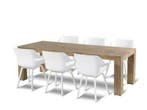 hartman tuinset sophie element wit met sculpture tafel 240, Nieuw, Overige materialen, Tuinset