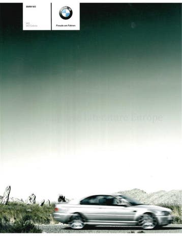 2006 BMW M3 BROCHURE DUITS, Nieuw, BMW, Author