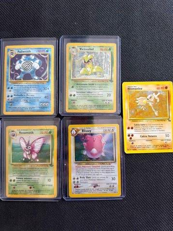 Pokémon - 6 Card - Blissey, Venomoth, Poliwrath, Victreebel,, Hobby en Vrije tijd, Verzamelkaartspellen | Pokémon, Nieuw