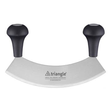 Triangle Wiegemes voor Kruiden – Gehard Staal – 23 cm Le, Huis en Inrichting, Keuken | Keukenbenodigdheden, Ophalen of Verzenden