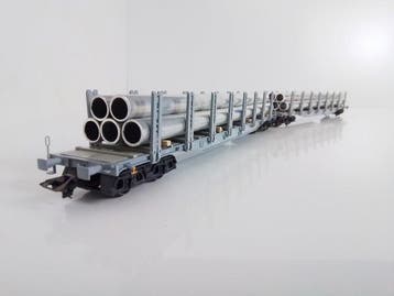 Märklin H0 - 47715 - Modeltrein (2) - Rongenwagen met buizen, Nieuw
