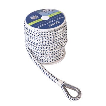 Polyester Ankerlijn met Lood gevlochten wit navy-Dikte 16mm, Ophalen of Verzenden, Nieuw