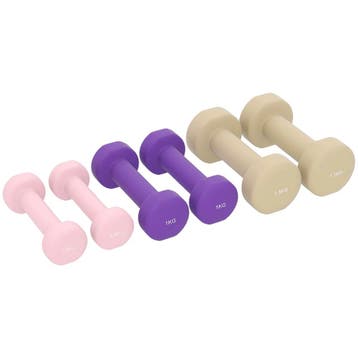 Halterset 6-delige Set Halters Met Koffer, Gewichten, 0,5kg,, Verzenden, Nieuw