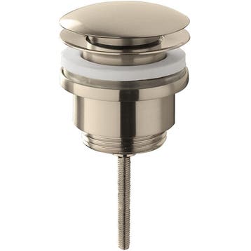 Wiesbaden Caral Clickwaste Afvoerplug - 5/4inch - Geborsteld, Ophalen of Verzenden, Nieuw