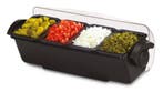 GGM Gastro | Garnituurstation - GN 1/6 - 4 bakjes - 6,6l - |, Verzenden