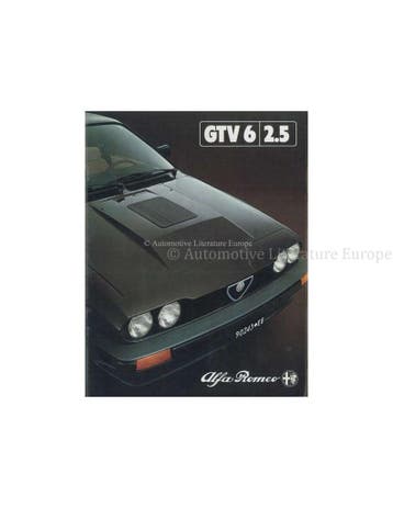 1981 ALFA ROMEO GTV6 2.5 BROCHURE GERMAN, Nieuw, Alfa Romeo, Author