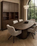 Eetkamertafel ACTIE Woonline gratis levering, Huis en Inrichting, Tafels | Eettafels, Verzenden, Nieuw, Vijf personen of meer