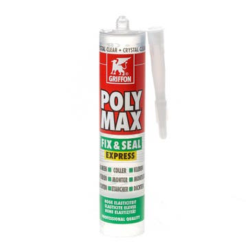 OUTLET Bison Poly Max express crystal clear 290ml, Doe-het-zelf en Verbouw, Ophalen of Verzenden, Nieuw
