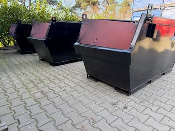 IT Container 2kuub 2m³ portaal puin heftruck afzet bak, Ophalen