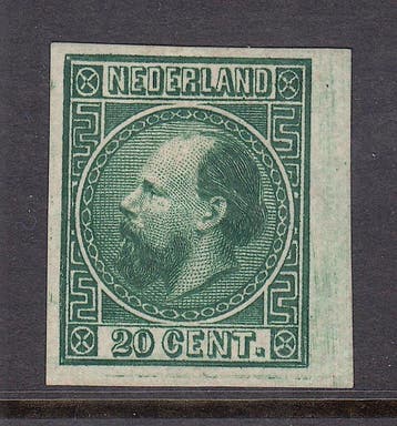 Nederland 1867 - Koning Willem III ongetand - NVPH 10IIv, Gestempeld