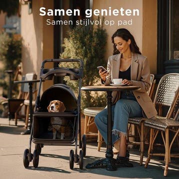 2dekans | Trevopet® Hondenbuggy Inklapbaar - Wandelwagen -, Dieren en Toebehoren, Ophalen of Verzenden, Zo goed als nieuw