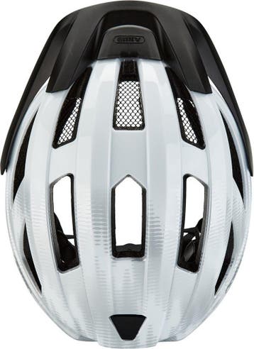 Fietshelm ABUS MACATOR white silver M 52-58 cm - wit -, Ophalen of Verzenden, Zo goed als nieuw, Abus