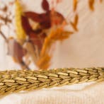 Gouden vossenstraat collier. (Ketting), Ophalen of Verzenden, Gebruikt, Overige kleuren, Goud