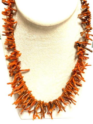 Koraal - Zilver - Halsketting - Sciacca Siciliaans