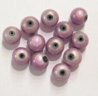 10 x 3D miracle kraal, lila ~ roze rond 8mm gat c.a. 0,8 mm, Ophalen of Verzenden, Nieuw, Kraal
