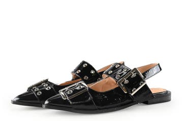 Nelson Slingbacks in maat 39 Zwart, Verzenden, Zwart, Zo goed als nieuw, Nelson