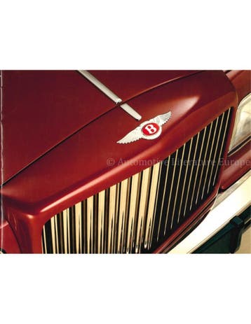 1987 BENTLEY PROGRAMMA BROCHURE FRANS, Nieuw, Author
