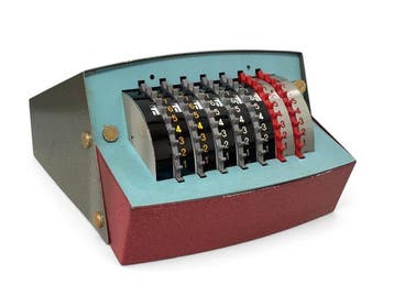 SIMEX Caroline Mechanical Adding Machine –– France – 1960s -