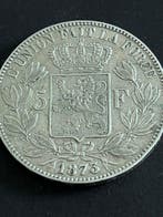België. Leopold II. 5 Francs 1873 (Zonder minimumprijs)