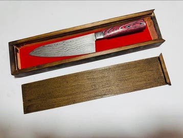 Hekito - Keukenmes - Santoku - Exclusieve vintage