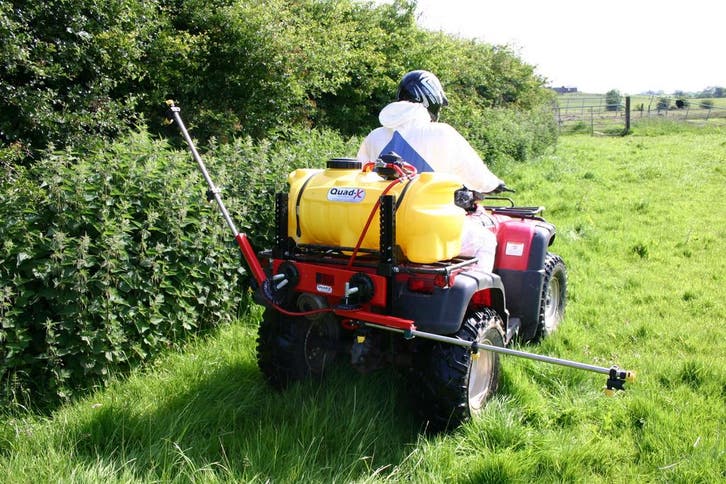 ProSpuit 12 Volt elektrische quad veldspuit 100 ltr, Tuin en Terras, Bestrijdingsmiddelen, Nieuw, Ophalen of Verzenden