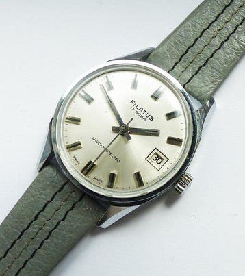 Pilatus Swiss - Classic Calendar 17Jewels. - Zonder, Sieraden, Tassen en Uiterlijk, Horloges | Heren, Nieuw