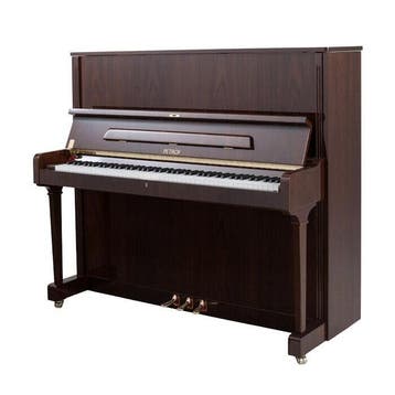 Petrof P 125 G1 PWL messing piano, Nieuw, Bruin, Piano