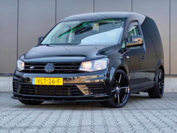 Volkswagen Caddy 2.0 TDI L1H1 170PK R-LINE SPORTPAKKET AIRCO, Gebruikt, Euro 6, Volkswagen, Zwart