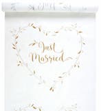 14-delige Just Married set deLuxe XXL wit met goud, Kleding | Dames, Verzenden, Wit, Sweet-One, Nieuw