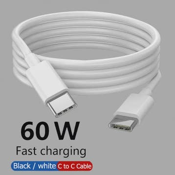 USB-C naar USB-C Kabel 60W PD Snelladen & Data | 1M/2M/3M, Verzenden, Nieuw