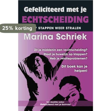 Gefeliciteerd met je echtscheiding - Marina Schriek, Verzenden, Zo goed als nieuw, Marina Schriek
