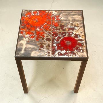 Artdeco - Artdeco Vallauris - Bijzettafel - Klei - Floral