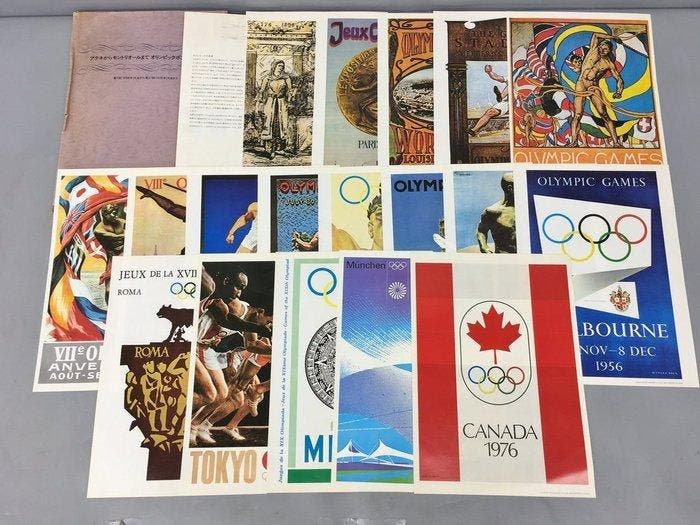 Shiseido Olympic Poster Collection 1896–1976 — Set of 18, Verzamelen, Overige Verzamelen