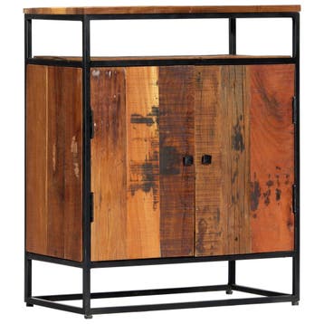 vidaXL Bijzetkast 60x35x76 cm massief gerecycled hout en, Huis en Inrichting, Verzenden, Nieuw, 50 tot 100 cm, Minder dan 100 cm