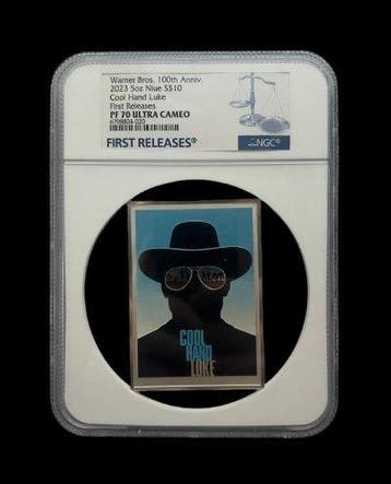Niue. 10 Dollars 2023 MS70 - Cool Hand Luke Warner Bros Art