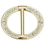 Fako Bijoux - Sjaalklem - Ovaal - Kristal - 27x40mm -, Sieraden, Tassen en Uiterlijk, Broches, Verzenden, Nieuw