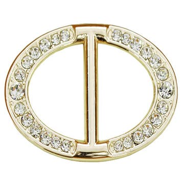 Fako Bijoux - Sjaalklem - Ovaal - Kristal - 27x40mm -, Verzenden, Nieuw