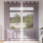 vidaXL Gordijnen voile met doorvoertules 2 st 140x245 cm, Verzenden, Nieuw