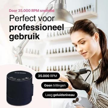 Elektrische Nagelvijl - Nagelfrees Complete Set 35000 RPM, Sieraden, Tassen en Uiterlijk, Verzenden, Zo goed als nieuw