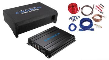 Crunch Bass pakket CBP1000F – Subwoofer, Versterker &, Ophalen of Verzenden, Nieuw