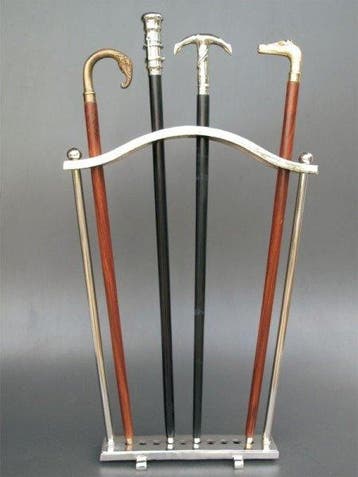Wandelstok - Wandelstokhouder voor tien stokken - Legering, Antiek en Kunst