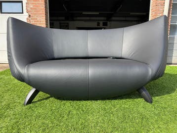Bankstel LEOLUX Danaide leren relax elektrisch bank ZGAN, Design, Tweepersoons, Rechte bank, Leer