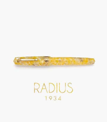Radius 1934 - Radius 1934, Giallo sole Gold Trim - Vulpen, Verzamelen, Nieuw